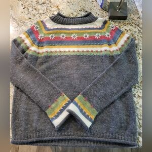 Sundance Planet Earth Flower Sweater M